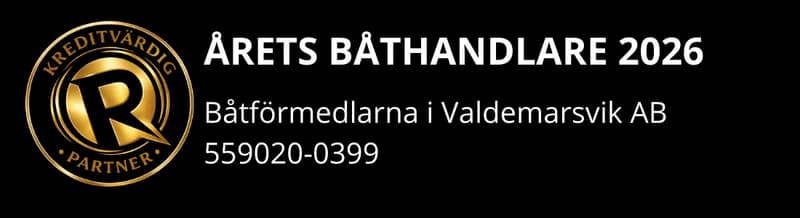 Kreditvärdig — Årets Båthandlare 2026, Båtförmedlarna i Valdemarsvik AB, 559020-0399